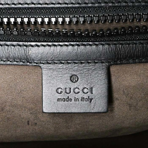 GUCCI Authentic Black Leather Backpack main image 16